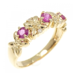 Nhẫn Ruby K18YG - Hàng hiệu Chính hãng