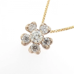 K18PG Hoa Kim Cương Dây Chuyền 0.53CT - Hàng hiệu Chính hãng 859782