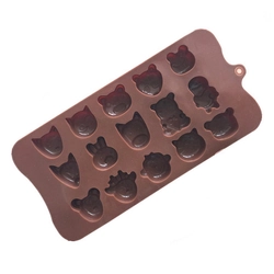 Khuôn silicon làm rau câu, socola 15 con ếch, gấu, heo, thỏ – Mã số 1257 338711