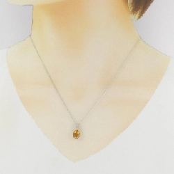 Dây chuyền Citrine PT900/PT850 1.19CT - Hàng hiệu Chính hãng 856395