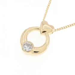 Dây chuyền kim cương hình trái tim K18YG 0.11CT - Hàng hiệu chính hãng 856981