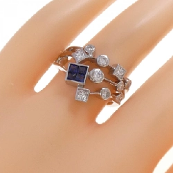 Nhẫn Sapphire K18WG 0.38CT 668358