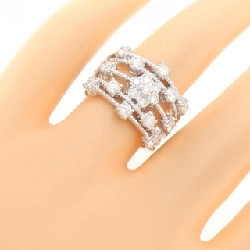 Nhẫn kim cương 750WG hoa 1.08CT 672749