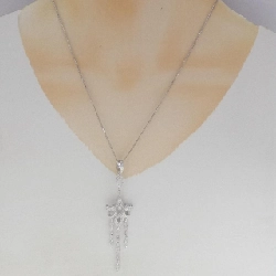 K18WG Dây chuyền kim cương 0.78CT - Hàng hiệu Authentic 859736