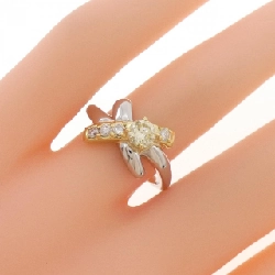 Nhẫn kim cương PT900/K18YG 0.38CT - Hàng hiệu Authentic 850499