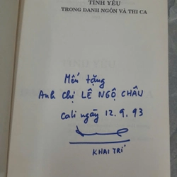 TÌNH YÊU TRONG DANH NGÔN VÀ THI CA 327756