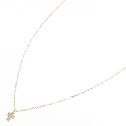 K18YG Dây chuyền kim cương chéo 0.03CT - Hàng hiệu Authentic 859449