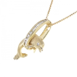 Dây chuyền kim cương 14KYG/K18YG - Hàng hiệu Authentic 865249