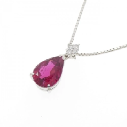 Dây chuyền Rubellite Tourmaline PT900/PT850 2.70CT - Hàng hiệu Chính hãng 858976