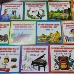 COMBO 10 CUỐN TỪ ĐIỂN BẰNG HÌNH SONG NGỮ ANH VIỆT - GIÚP BÉ HỌC TỪ VỰNG SIÊU NHANH -k4