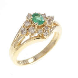 Nhẫn Emerald K18YG 0.10CT - Hàng hiệu Chính hãng