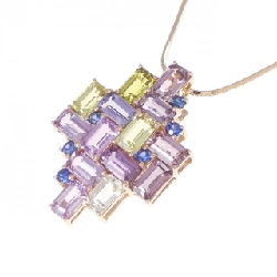 K18PG Sapphire Necklace 4.60CT - Hàng hiệu Authentic 846705