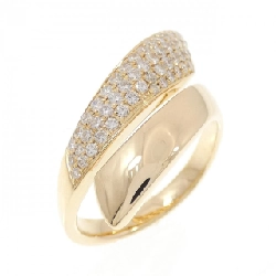 Nhẫn kim cương 750YG Pavé 0.60CT