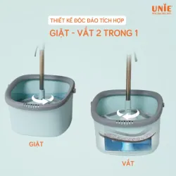 Chổi Lau Nhà UNIE UN-246 – Nhỏ Gọn, Giặt Vắt Tích Hợp Siêu Tiện 🧹✨ 717108