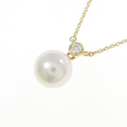 K18YG Ngọc trai Akoya Dây chuyền 8mm - Hàng hiệu Chính hãng 856856