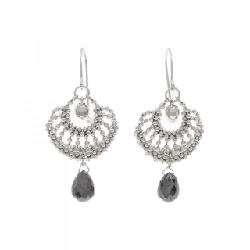 K18WG Bông tai kim cương - Hàng hiệu Authentic