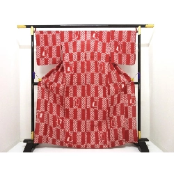 Yukata nữ, xử lý shibori, kích thước F - Hàng hiệu Authentic