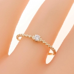 Nhẫn kim cương K10YG 0.05CT 666370