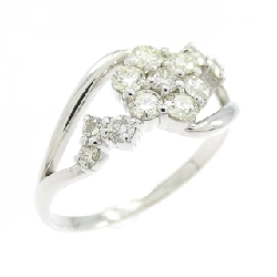 Nhẫn kim cương hoa PT900 0.50CT - Hàng hiệu Authentic