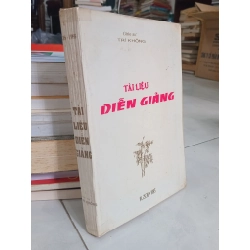 Tài liệu diễn giảng - Giáo sư Trí Không