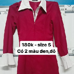 Váy kiểu thời trang -kích cỡ size S,M (55kg bận vừa) - màu sắc : đỏ 22913