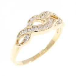 Nhẫn kim cương K18YG 0.24CT