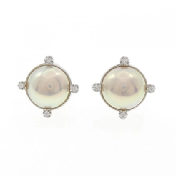 Tasaki Mabe Pearl Bông tai - Hàng hiệu Authentic