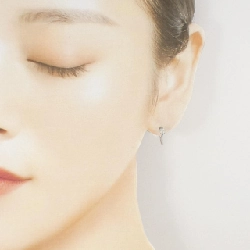 Bông tai kim cương hoa PT900 0.10CT - Hàng hiệu Authentic 867392