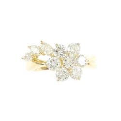 Nhẫn kim cương hoa K18YG 1.00CT 671268