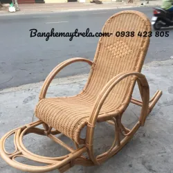 Ghế bập bênh đan kín mây tre 740829