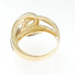 Nhẫn kim cương K18YG/PT900 0.03CT 668717