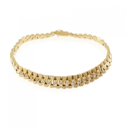 K18YG Vòng tay kim cương 0.37CT - Hàng hiệu Chính hãng 873144