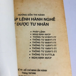 PHÁP LỆNH HÀNH NGHỀ Y DƯỢC TƯ NHÂN  547830