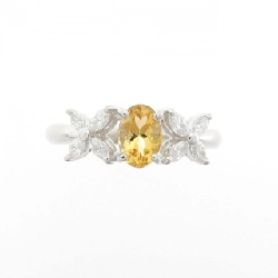 Nhẫn Citrine Hoa PT900 0.45CT - Hàng hiệu Chính hãng 854758