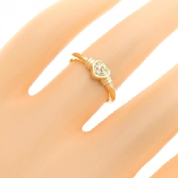 Nhẫn kim cương ba viên hình trái tim K18YG 670109