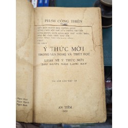 Ý thức mới trong văn nghệ và triết học - Phạm Công Thiện 73324