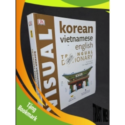 (TẶNG BOOKMARK) Từ điển Korean vietnamese english mới 90% sách màu RBK1307