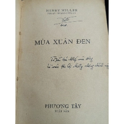 Mùa xuân đen - Henry Miller ( bản dịch của Hoàng Uyên Ly ) 740238
