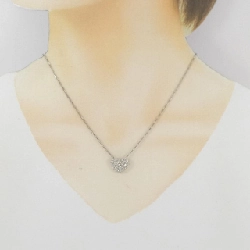 K18WG Dây chuyền kim cương hình trái tim 0.40CT - Hàng hiệu Chính hãng 857091