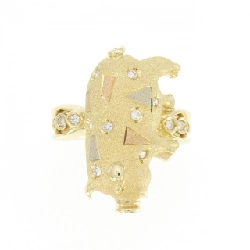 Nhẫn kim cương ba màu K18 0.14CT 673036