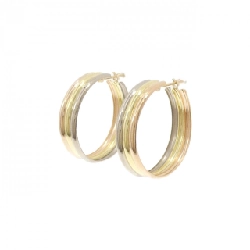 K18 Ba màu Bông tai - Hàng hiệu Chính hãng 868006