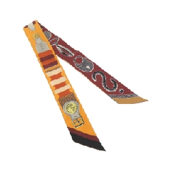 【Sản phẩm chưa sử dụng】Khăn quàng cổ Hermès INVENTAIRE POETIQUE DE BRIDES A BLOC Twilly 064288S