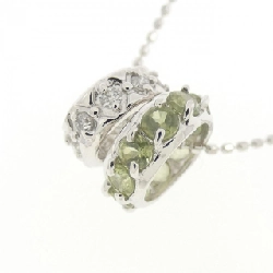 K18WG 2WAY Peridot Necklace - Hàng hiệu Authentic 862389