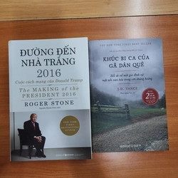 Sách combo 2 quyển Đường đến nhà trắng và Khúc bi ca của gã dân quê mới 99%