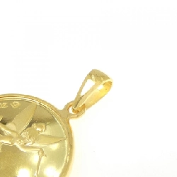 K24YG(枠) Đồng xu mặt dây chuyền - Hàng hiệu Authentic 869569