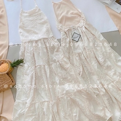 Đầm cổ yếm hở lưng đi biển 474113