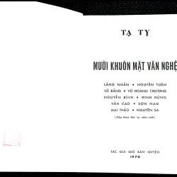 MƯỜI KHUÔN MẶT VĂN NGHỆ - TẠ TỴ 1009192