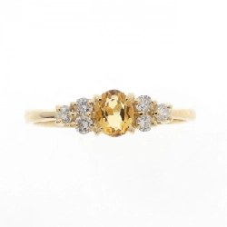 Nhẫn Citrine K18YG 0.16CT 672519