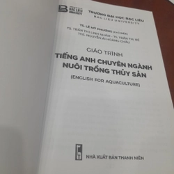 Giáo trình TIẾNG ANH CHUYÊN NGÀNH NUÔI TRỒNG THỦY SẢN 459130