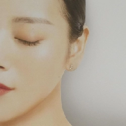 K18YG Bông tai kim cương 0.20CT - Hàng hiệu Chính hãng 873214